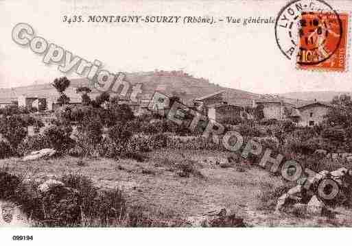 Ville de MONTAGNY, carte postale ancienne