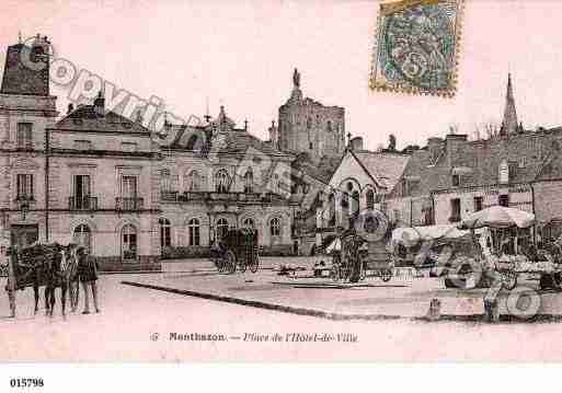 Ville de MONTBAZON, carte postale ancienne