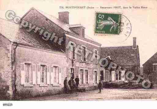 Ville de MONTIPOURET, carte postale ancienne