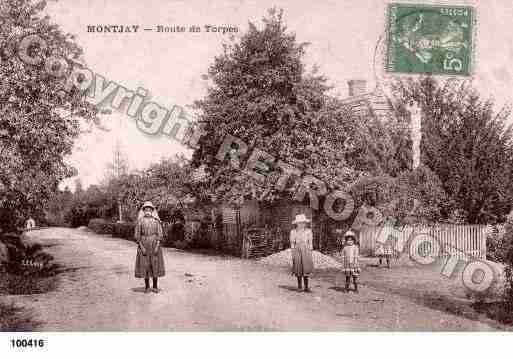 Ville de MONTJAY, carte postale ancienne