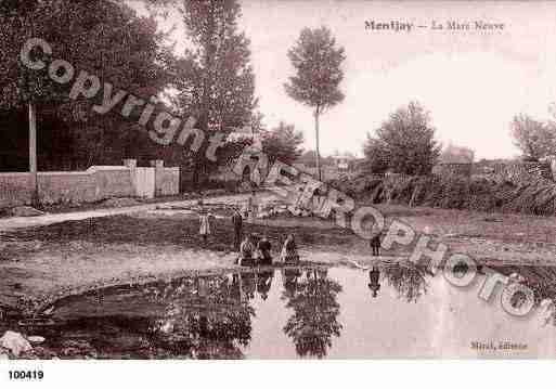 Ville de MONTJAY, carte postale ancienne