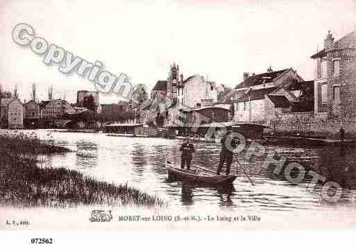 Ville de MORETSURLOING, carte postale ancienne