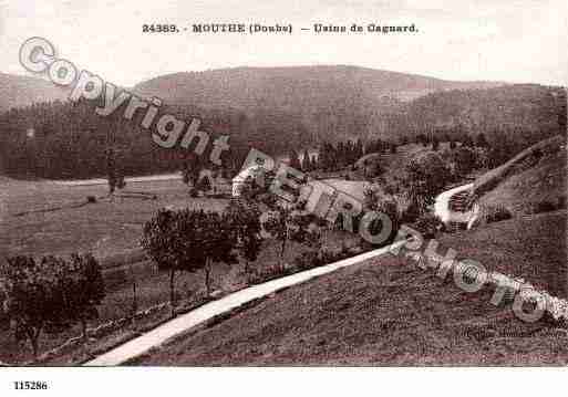 Ville de MOUTHE, carte postale ancienne