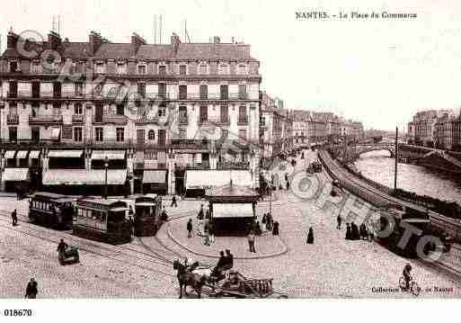 Ville de NANTES, carte postale ancienne