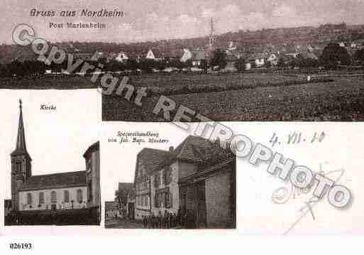 Ville de NORDHEIM, carte postale ancienne