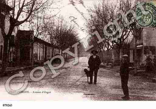 Ville de ORGON, carte postale ancienne