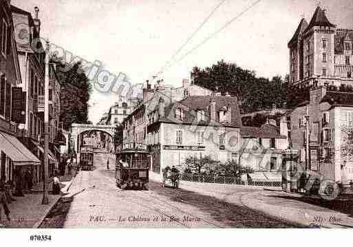 Ville de PAU, carte postale ancienne