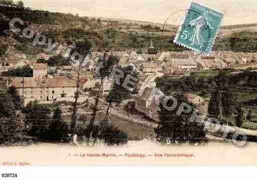 Ville de POULANGY, carte postale ancienne