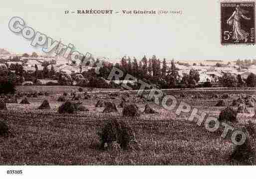 Ville de RARECOURT, carte postale ancienne