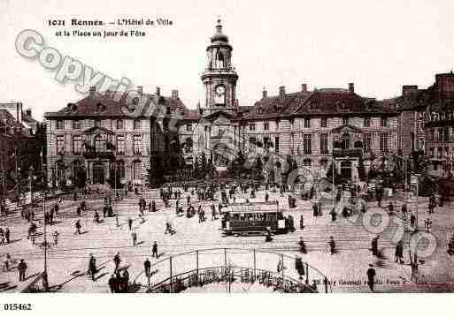 Ville de RENNES, carte postale ancienne