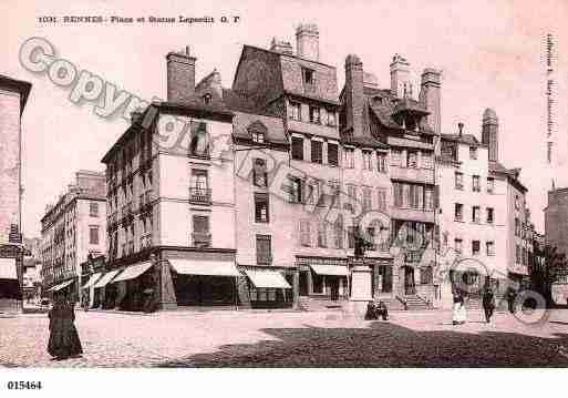 Ville de RENNES, carte postale ancienne