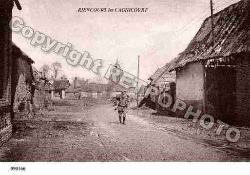 Ville de RIENCOURTLESCAGNICOURT, carte postale ancienne Ville de RIENCOURTLESCAGNICOURT, carte postale ancienne