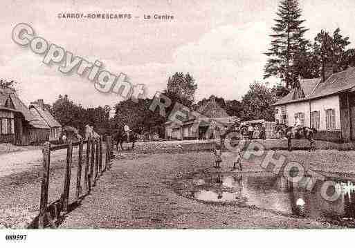 Ville de ROMESCAMPS, carte postale ancienne