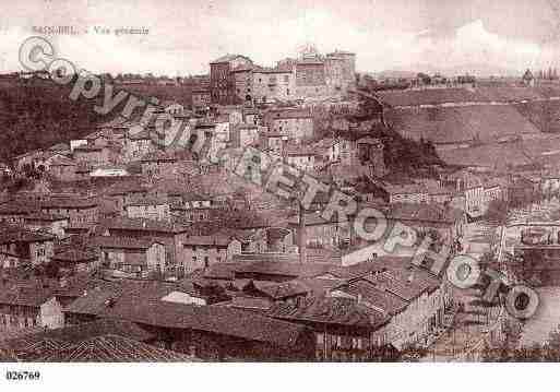 Ville de SAINBEL, carte postale ancienne