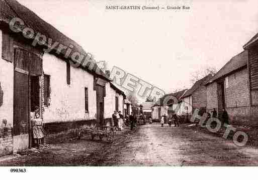 Ville de SAINTGRATIEN, carte postale ancienne