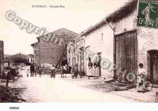 Ville de SAIZERAIS, carte postale ancienne