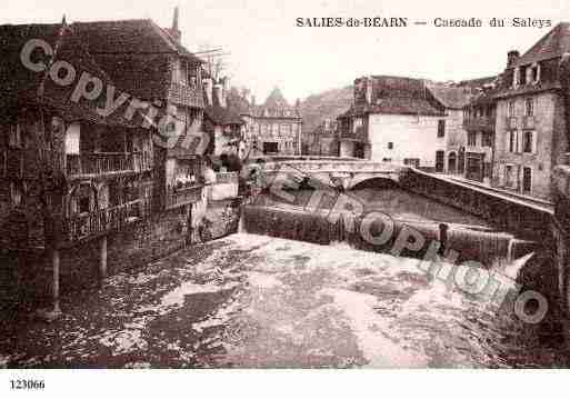 Ville de SALIESDEBEARN, carte postale ancienne