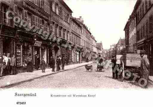 Ville de SARREGUEMINES, carte postale ancienne