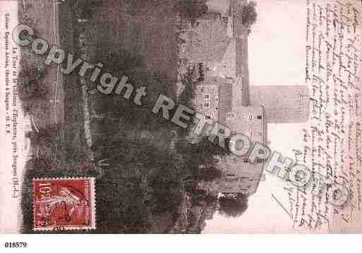 Ville de SAUGUES, carte postale ancienne