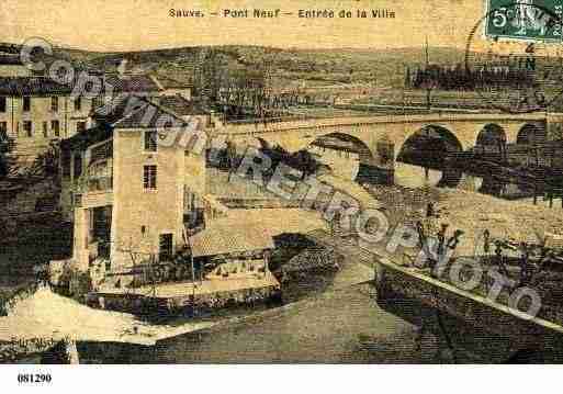 Ville de SAUVE, carte postale ancienne