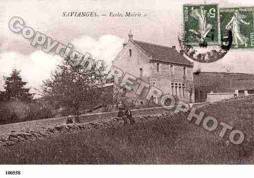 Ville de SAVIANGES, carte postale ancienne