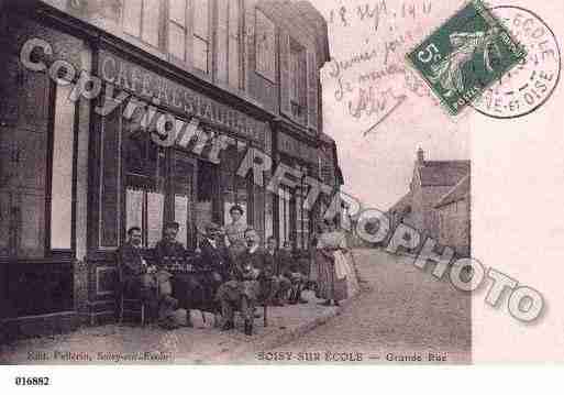 Ville de SOISYSURECOLE, carte postale ancienne