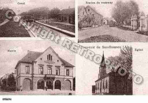 Ville de SUNDHOUSE, carte postale ancienne