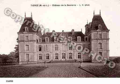 Ville de TIERCE, carte postale ancienne