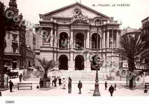 Ville de TOULON, carte postale ancienne