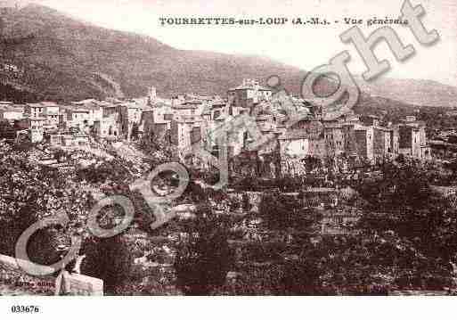 Ville de TOURRETTESSURLOUP, carte postale ancienne