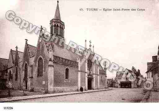 Ville de TOURS, carte postale ancienne