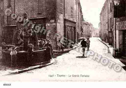 Ville de TOURVES, carte postale ancienne