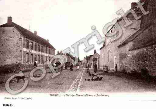 Ville de TRAINEL, carte postale ancienne