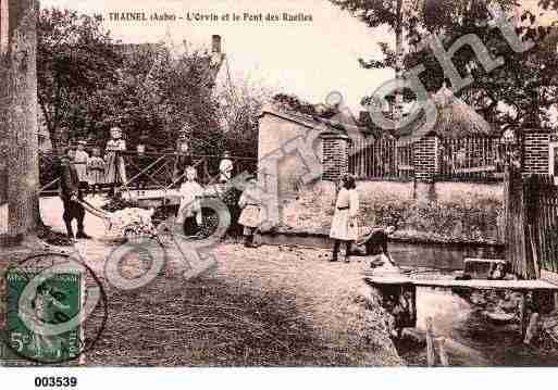 Ville de TRAINEL, carte postale ancienne