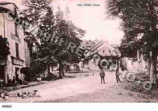 Ville de TREBAS, carte postale ancienne