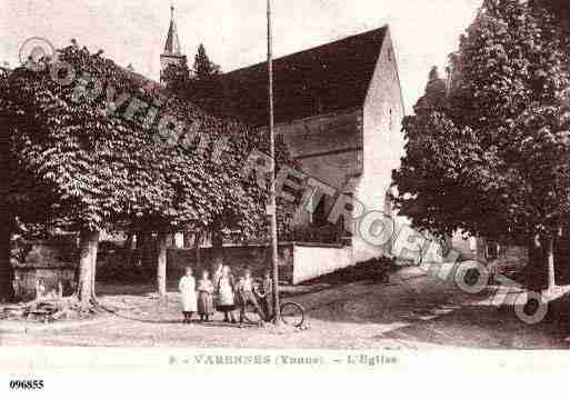 Ville de VARENNES, carte postale ancienne