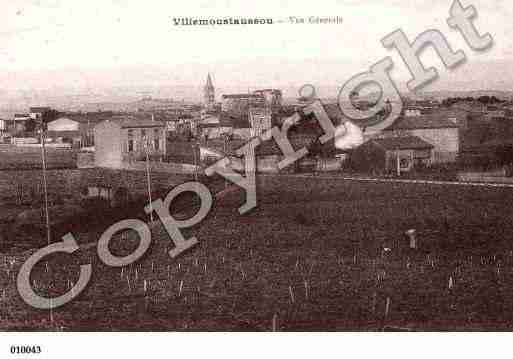 Ville de VILLEMOUSTAUSSOU, carte postale ancienne