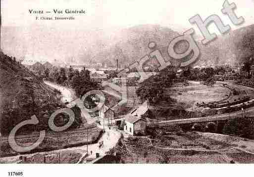 Ville de VIVIEZ, carte postale ancienne