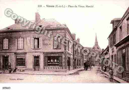 Ville de VOVES, carte postale ancienne