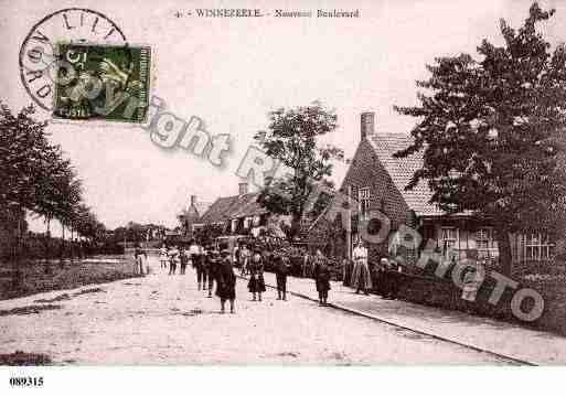 Ville de WINNEZEELE, carte postale ancienne