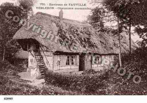 Ville de YEBLERON, carte postale ancienne