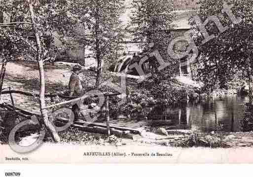 Ville de ARFEUILLES, carte postale ancienne