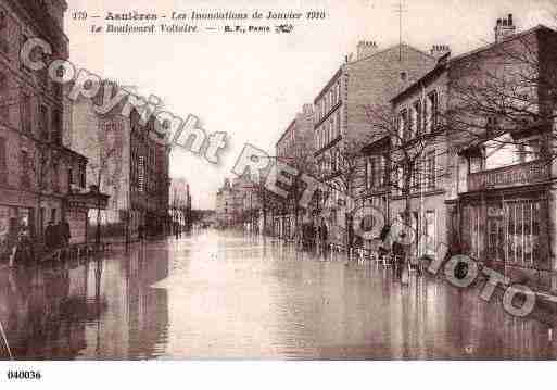 Ville de ASNIERESSURSEINE, carte postale ancienne