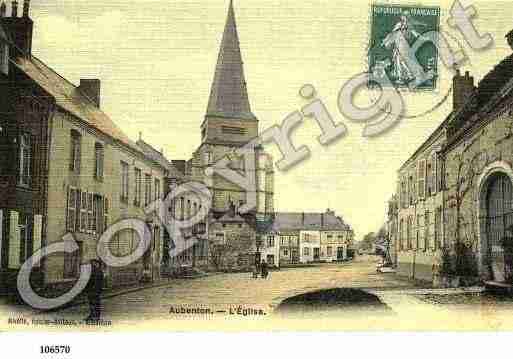 Ville de AUBENTON, carte postale ancienne