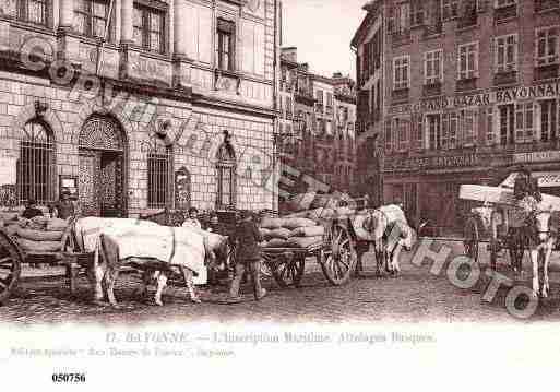 Ville de BAYONNE, carte postale ancienne