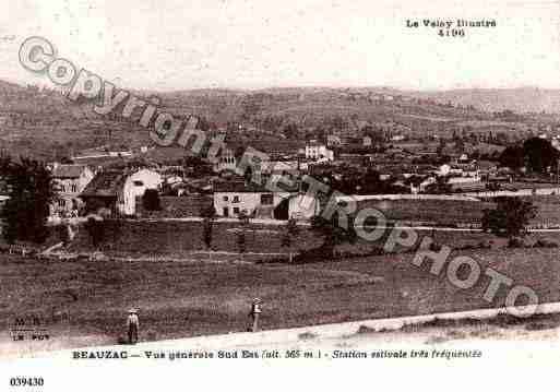 Ville de BEAUZAC, carte postale ancienne