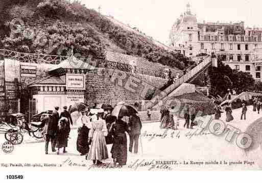 Ville de BIARRITZ, carte postale ancienne