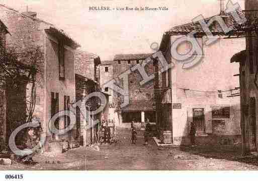 Ville de BOLLENE, carte postale ancienne