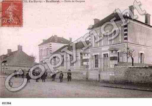 Ville de BOULLERET, carte postale ancienne