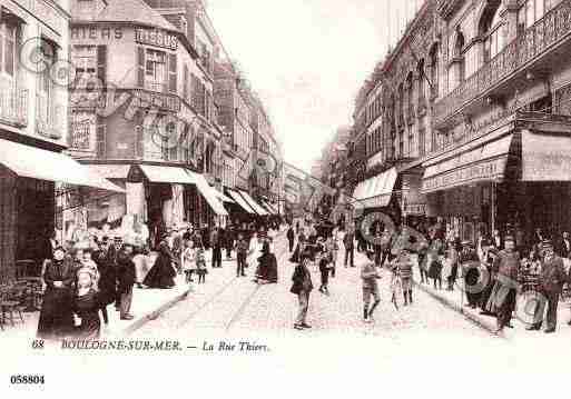 Ville de BOULOGNESURMER, carte postale ancienne